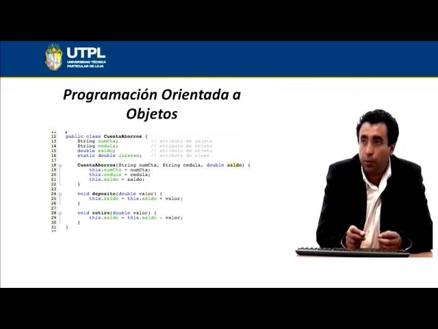 UTPL PROGRAMACIÓN ORIENTADA A OBJETOS [(INFORMÁTICA)(PROGRAMACIÓN DE ALGORITMOS)]