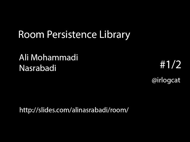 Room Persistence Library-Ali Mohammadi Nasrabadi #1