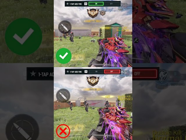 1-Tap ADS Fire ON vs OFF – Best ADS Fire Setting? | COD Mobile + Tutorial