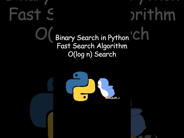 Binary Search in Python | Fast Search Algorithm Explained #coding #python