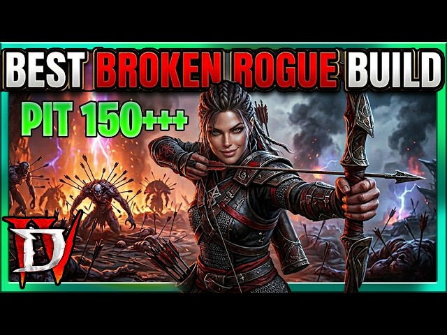 Diablo 4 MOST Overpowered Build PIT 150+ BOSS 1 Second (Broken Penshot Arrow Storm Rogue)