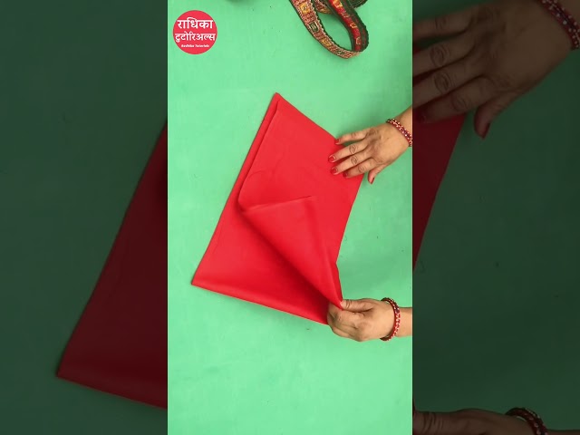 saree to beautiful lehenga tutorial  #sewingtipsandtricks  #shorts