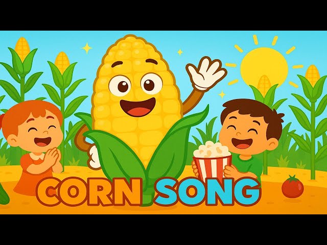 Corn Song 🌽🎶 | Fun Vegetables Song for Kids | Kiddo Tunes Nursery Rhyme