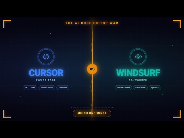 Cursor vs Windsurf The AI Code Editor War