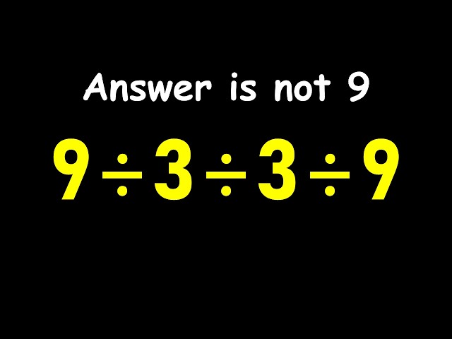 How Fast Can You Solve This Math Challenge?