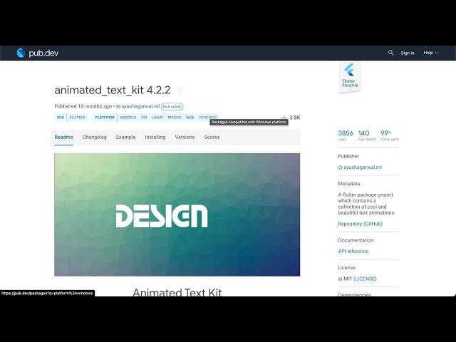 Animated Flutter Text
