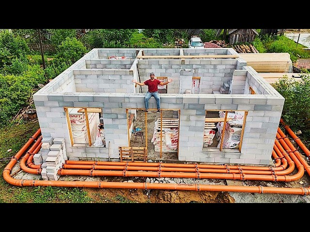 511 Days Building My Dream House. From Start to Finish, Step by Step in One Video
