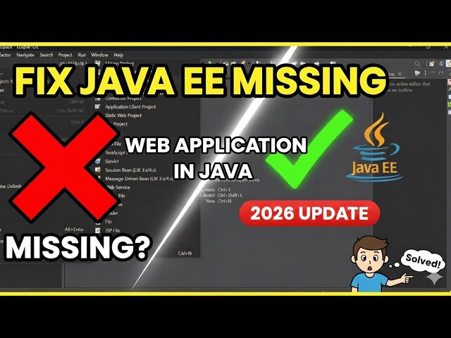 Install Java EE in Eclipse IDE [2026] | Setup Servlets, JSP & Tomcat | Eclipse Web Application Setup