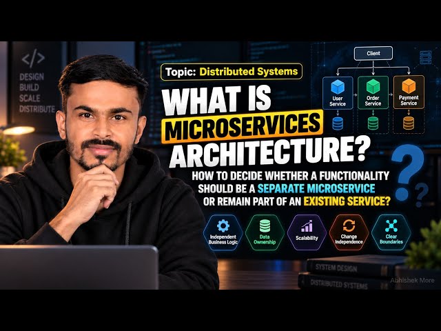 What is Microservices Architecture | How would you decide to have a separate Microservice?