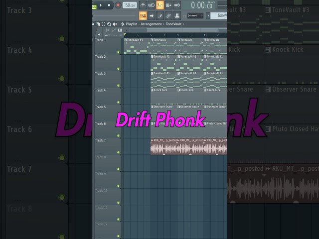 DRIFT PHONK FL STUDIO TUTORIAL! #flstudio #musicproduction