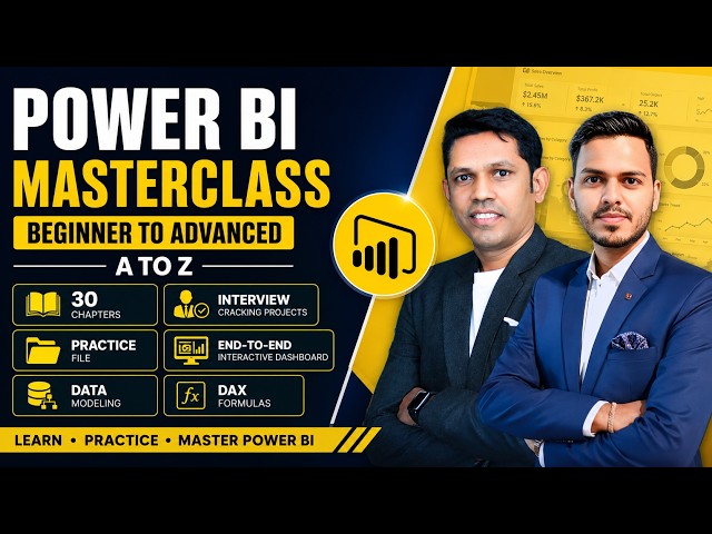 Power BI Full Course 2026 | Beginner to Advanced Masterclass | Crack Data Analyst Jobs 🚀