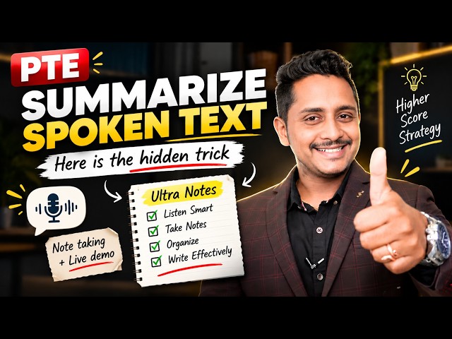 PTE Summarize Spoken Text: This Hidden Trick Can Boost Your Score!
