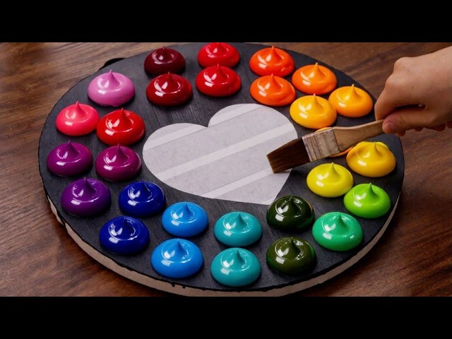 [1554] It's Surprisingly Easy💕｜Easy Rainbow Landscape Acrylic Painting Tutorial