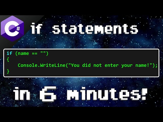 C# if statements 🤔