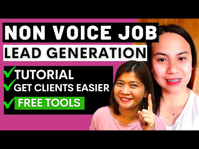 NON VOICE HOME BASED JOB | LEAD GENERATION TUTORIAL | Where to Find clients FAST!