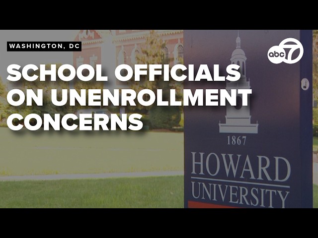 Howard University official speaks on students unenrolled weeks before classes start