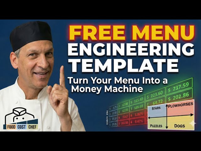 "Free Menu Engineering Excel Template: Maximize Your Restaurant's Profitability!"