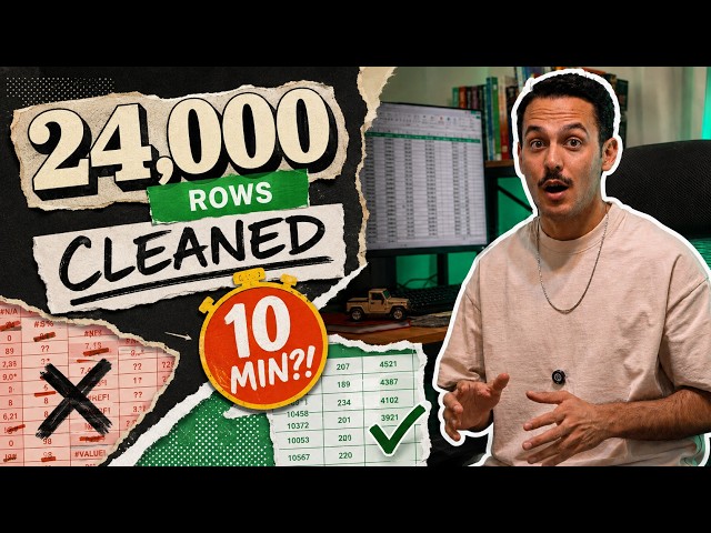 Clean 24,000 Rows of Messy Financial Data in 10 Minutes | Excel Power Query
