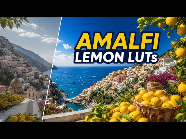 Amalfi Lemon LUTs Pack | Vibrant Italian Summer Color Grading