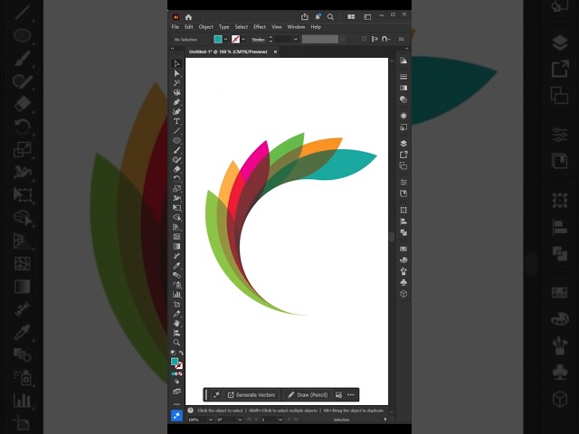 Creative Leaf Logo Design in Illustrator 🌿 | #Shorts #illustrator #2026 #graphicdesign