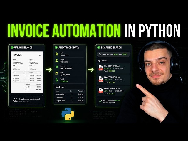 Invoice Automation System in Python: Full Machine Learning Project