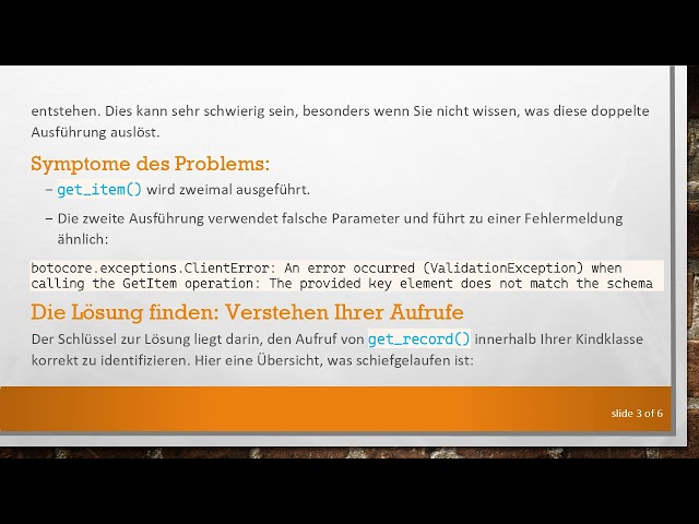 Verstehen, warum DynamoDB table.get_item() zweimal ausgeführt wird: Fehlerbehebung in Ihrem Python-