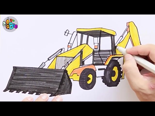 How to draw a construction Loader