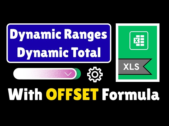 Powerful Excel Formula | OFFSET Formula | How to create dynamic ranges with offset formula