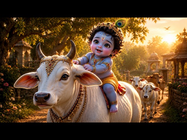 Achyutham Keshavam Krishna Damodaram 🙏| Divine Krishna Bhajan | Enchanted Vrindavan