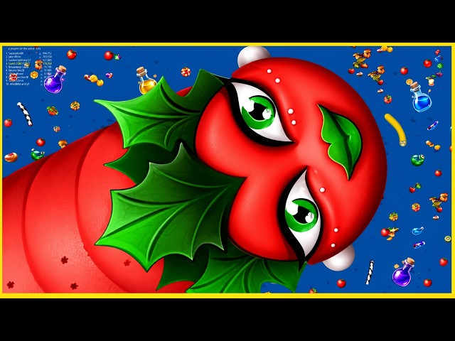 🐍 WORMSZONE.IO | GIANT SLITHER SNAKE TOP #1 👑 Epic World Record Gameplay! 🔥 Biggest Worm Ever!