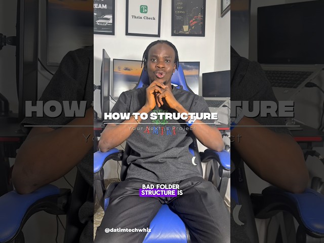 How to structure your next.js project #nextjs #datimtechwhiz #webdevelopment #codingtips #programmer