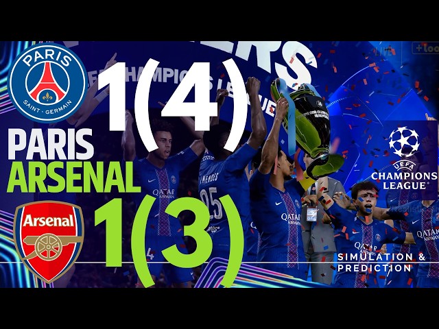 ⚽ PSG (4) 1-1 (3) Arsenal Final 2026 Highlights | UEFA Champions League 25-26 Simulation/Recreation