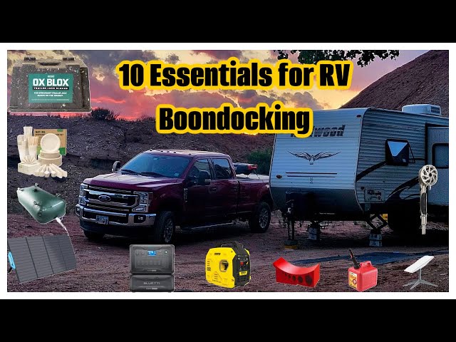 10 Must-Have RV Boondocking Essentials