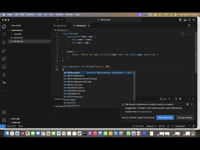 Playwright JavaScript day 15 (Class, object, inheritance, static)