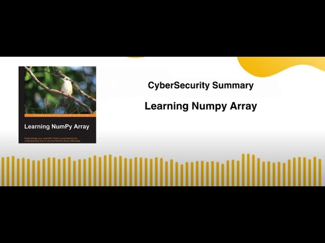 Learning Numpy Array