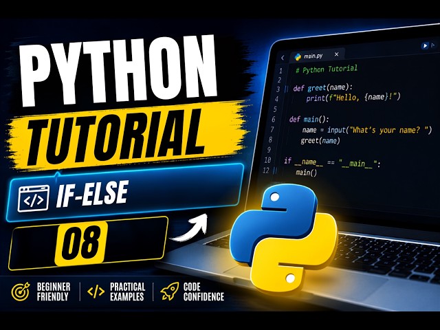 Python Tutorial #8 | Conditional Statements in Python for Beginners | @PythonWithHarsh