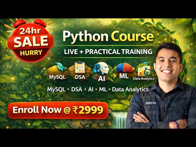 Job-Ready Python in 3 Months | Live Training + Projects | 24hr Sale