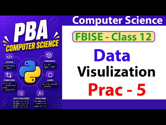 Practical 05 | Data Visualization using Charts and Plots | FBISE PBA 2026