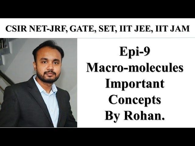 "Numerical's on Macromolucules" Important topics for CSIR NET JRF, SET, GATE.