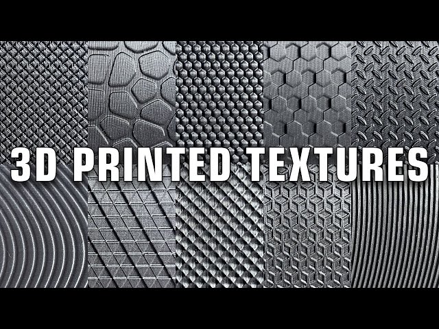 10 Ways to Hide Layer Lines | Design 3D Printed Textures