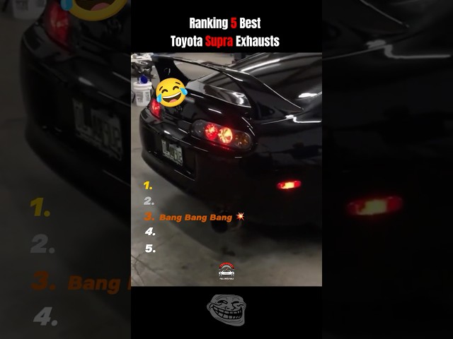 Ranking 5 Best Toyota Supra Exhausts 🔥 🚀