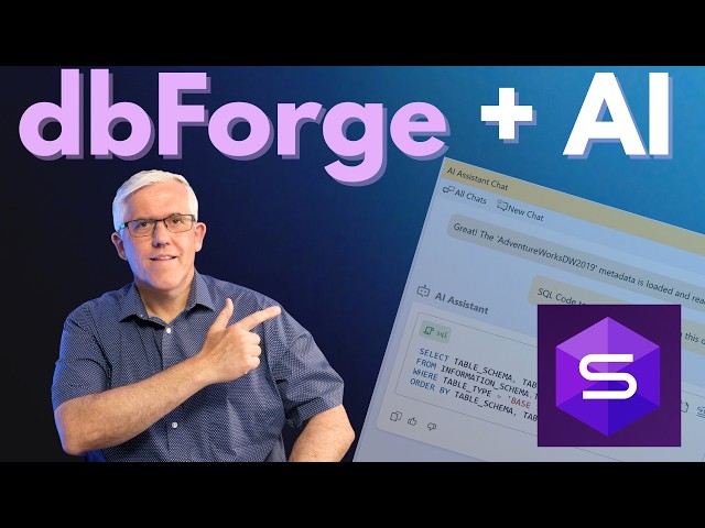 AI for SQL Server: dbForge Studio + AI Assistant (Full Demo)