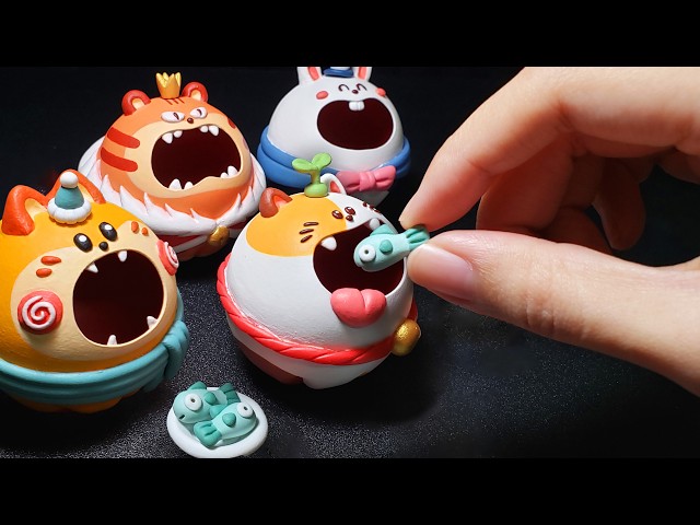 Mini cat (How to Make Mini DIY Eating Pet)