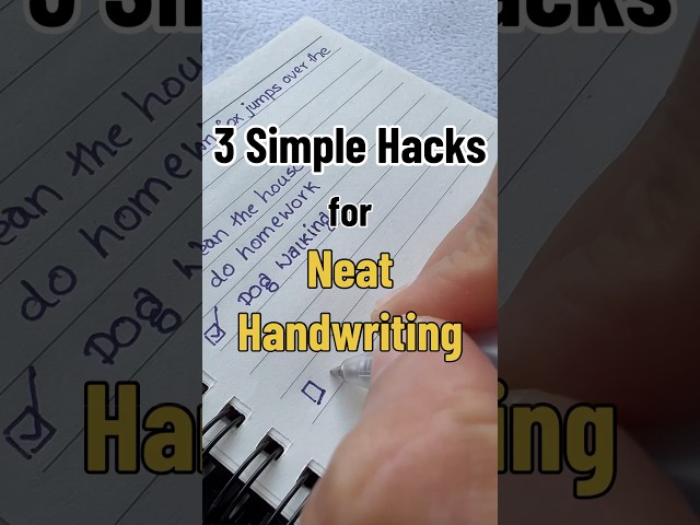 3 EASY tips for neat handwriting | handwriting tips | handwriting practice #shorts #handwriting