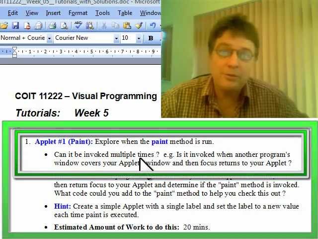 Java: Tutorial Solution Video - Week 5, Question 1