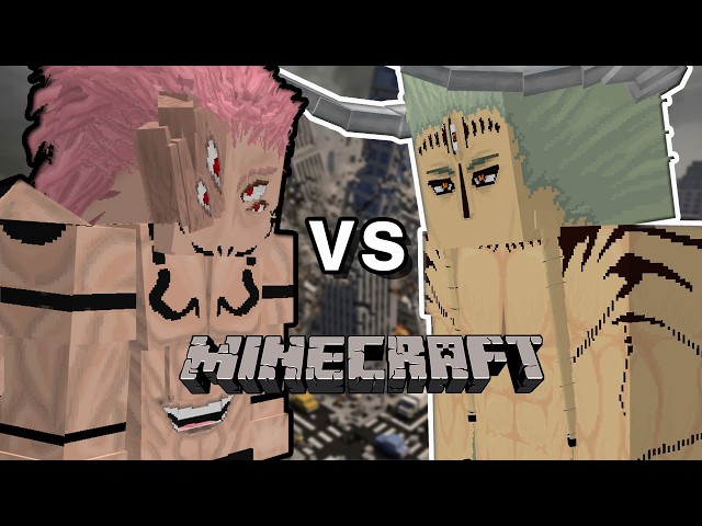 Sukuna (Player) vs Dabura in Minecraft | Jujutsu Awakening Addon #minecraft  #jujutsukaisen