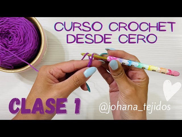 Free course! How to crochet from scratch. Lesson 1 - Slip knot and chains