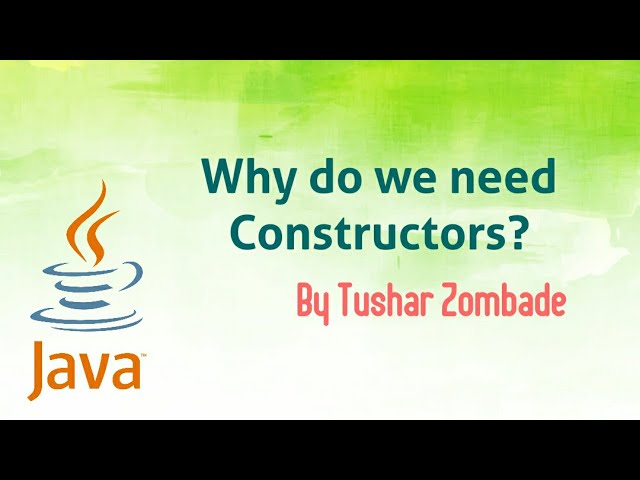 12.2 Constructors - Why do we need constructors? [learn Java]