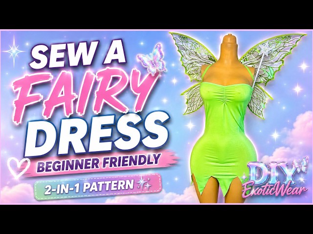 How to Sew a Fairy Dress | Beginner Sewing Tutorial + PDF Sewing Pattern | DIY Costume