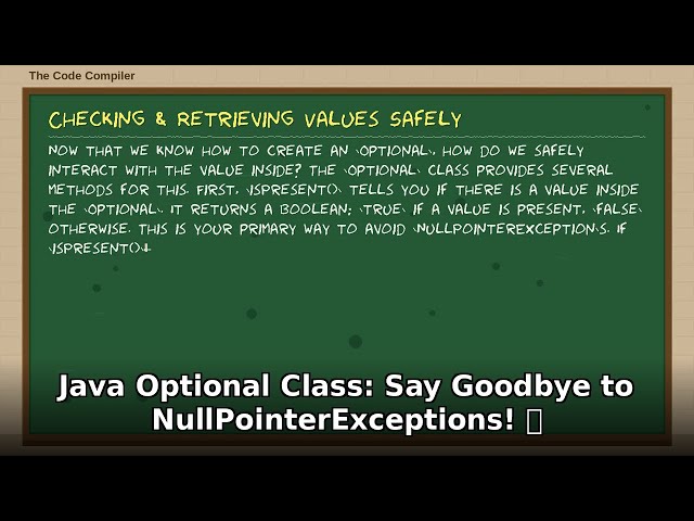 Java Optional Class Tutorial: STOP NullPointerExceptions! 🛑 Learn Java Programming